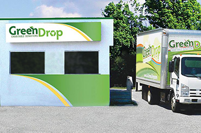 Exterior of GreenDrop donation center