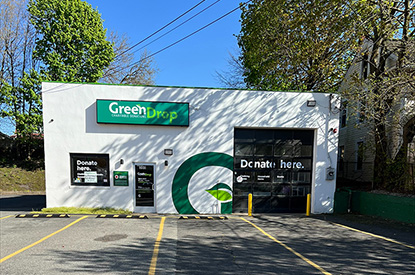 Exterior of GreenDrop donation center