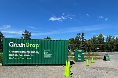 Exterior of GreenDrop donation center