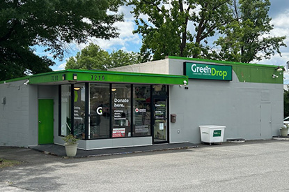 Exterior of GreenDrop donation center