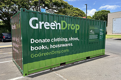 Exterior of GreenDrop donation center