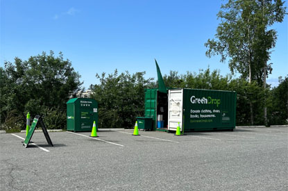 Exterior of GreenDrop donation center