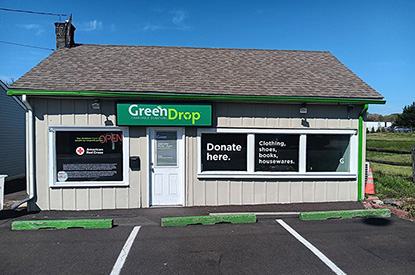 Exterior of GreenDrop donation center