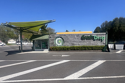 Exterior of GreenDrop donation center