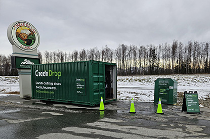 Exterior of GreenDrop donation center