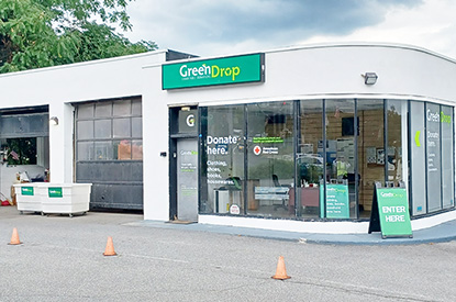 Exterior of GreenDrop donation center