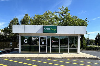 Exterior of GreenDrop donation center