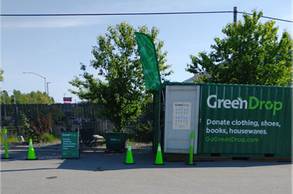 Exterior of GreenDrop donation center