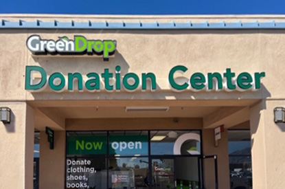 Exterior of GreenDrop donation center