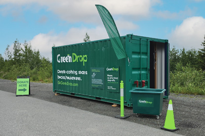 Exterior of GreenDrop donation center